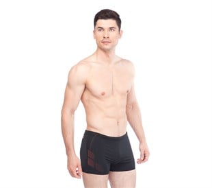 ARENA M SHADOW SHORT-BLACK RED
