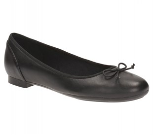 CLARKS COUTURE BLOOM-BLACK LEATHER
